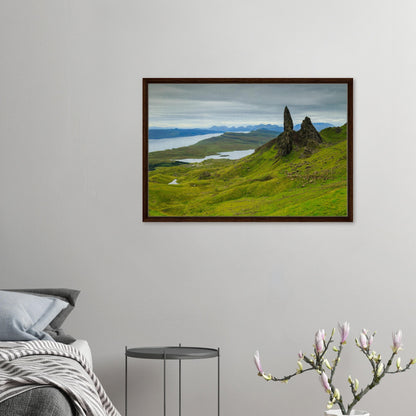 Mythical Isle of Skye landmark in dramatic Highland canvas