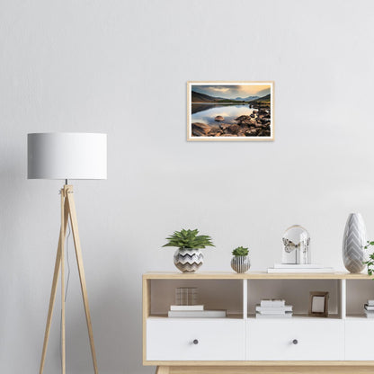 Framed print of Llynnau Mymbyr in Snowdonia National Park