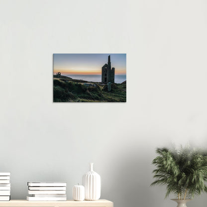 Wheal Owles mine ruins basking in warm light, capturing Cornwall’s industrial heritage
