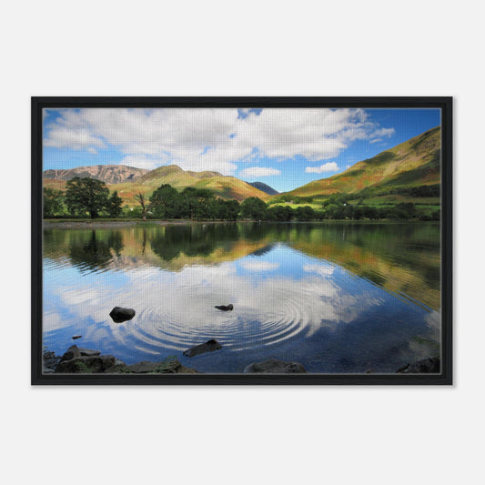 Lake District framed artwork featuring Buttermere’s calm reflections