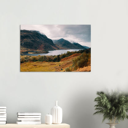 Russet and golden Highlands scene featuring Loch Shiel wall art