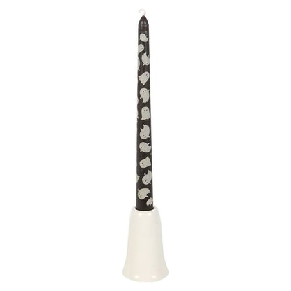Cute ghost candle holder and printed taper for Halloween