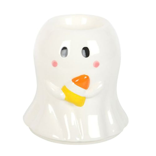 Halloween ghost wax melt and oil burner with seasonal design