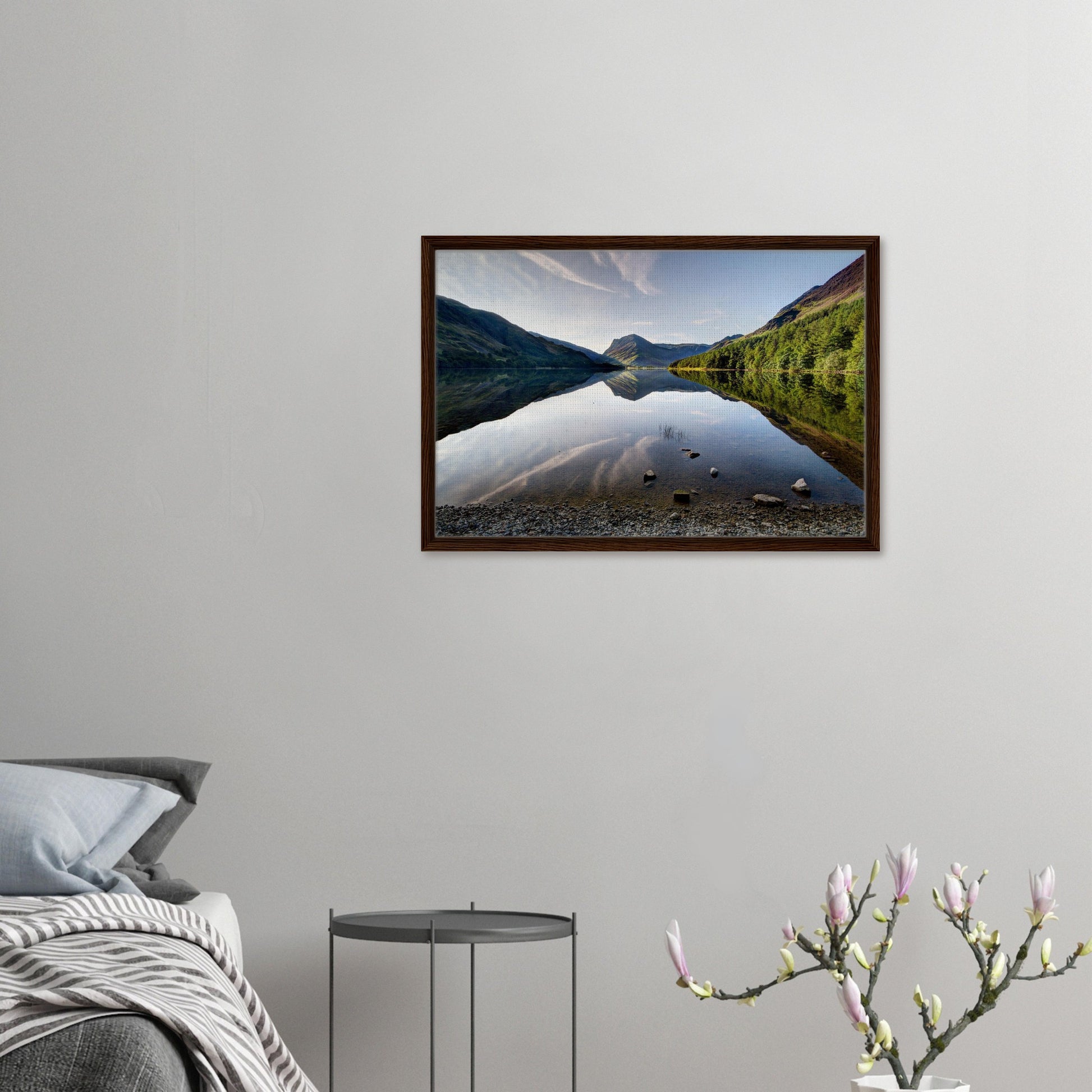 Buttermere water reflection artwork