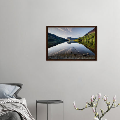 Buttermere water reflection artwork