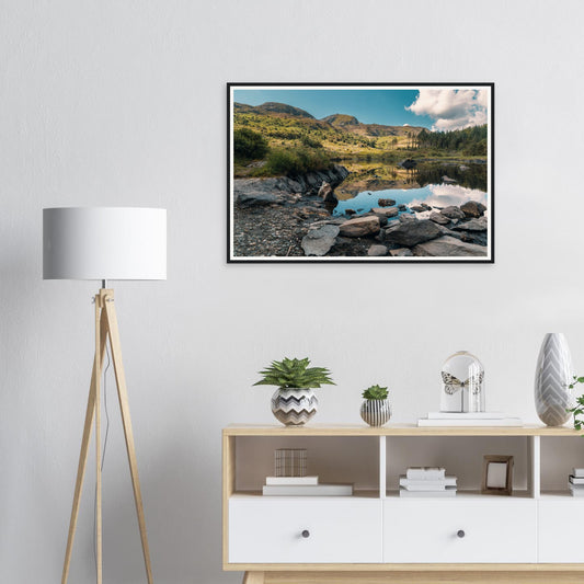 Framed print of Llyn Llywelyn Snowdonia National Park