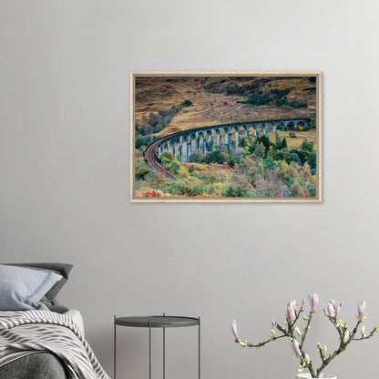 Railway arch bridge in Scottish Highlands canvas