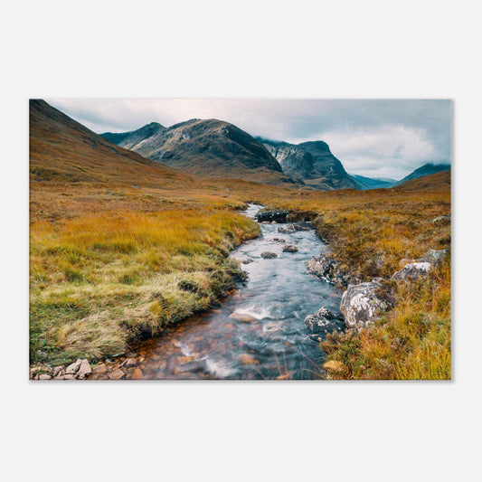 Scottish Highlands moorland and babbling brook in wall art