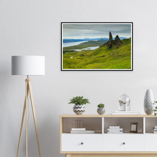 Framed print of The Old Man of Storr on the Isle of Skye in Scotland
