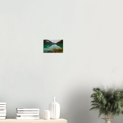 Nature wall art of reflective lake in Oldevatnet, Norway.