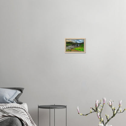 Highland river and historic bridge in Skye landscape print