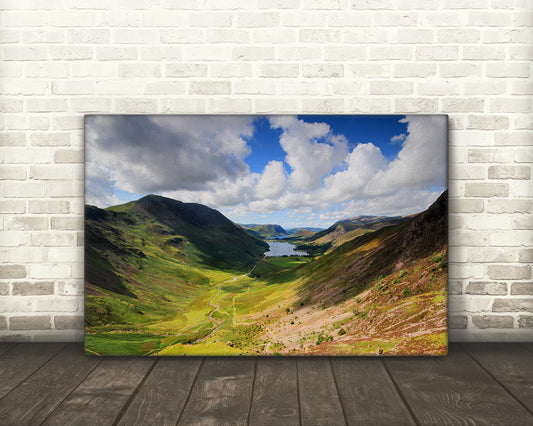 High-resolution landscape photograph of Buttermere Cumbria