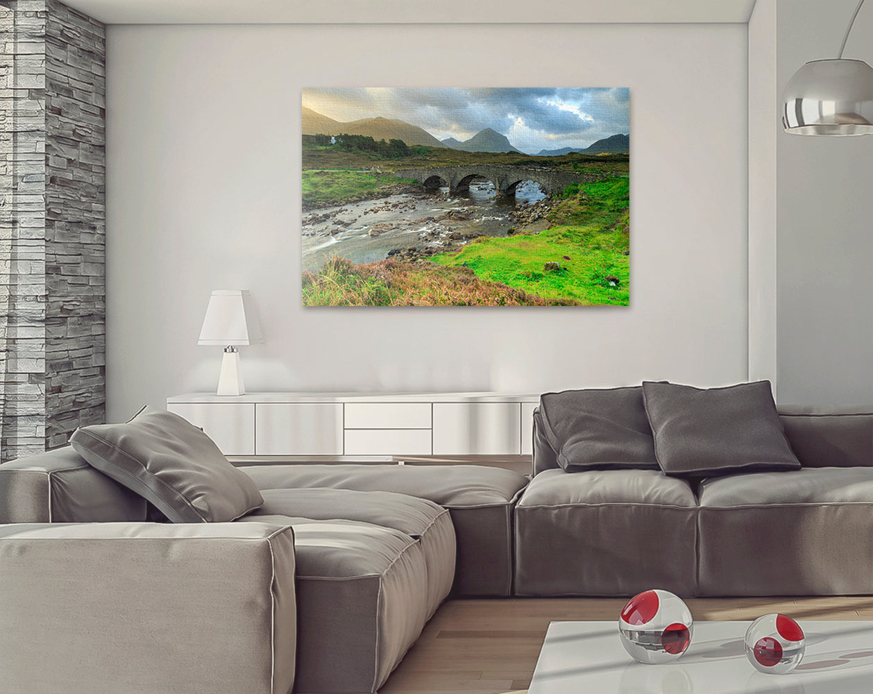 Riverscape, Sligachan Old Bridge, Isle of Skye, Scotland