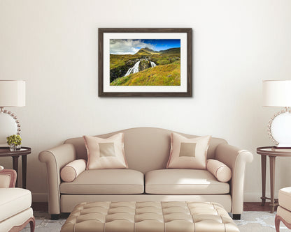 Mountain stream and moorland digital print Isle of Skye Scotland