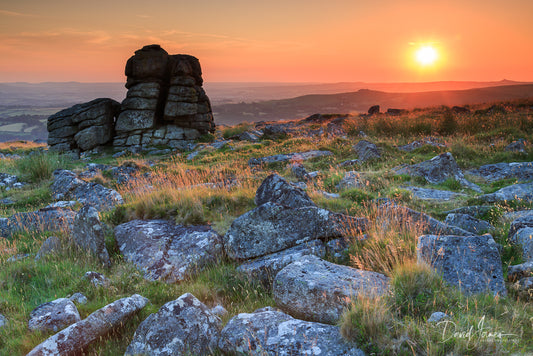 Sunset, Leeden Tor, Dartmoor National Park