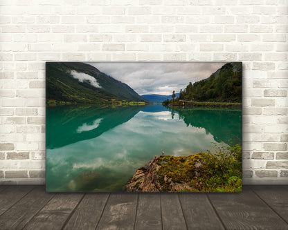 Riverscape, Oldevatnet Lake, Norway