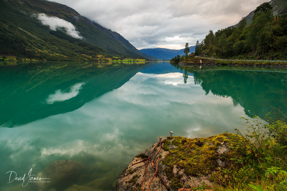 Riverscape, Oldevatnet Lake, Norway