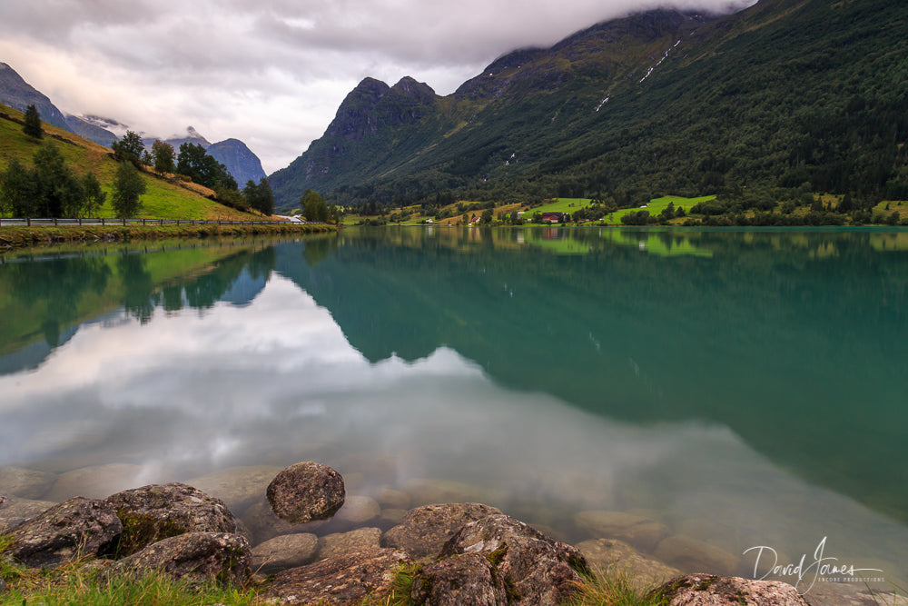 Riverscape, Lake Floen, Norway