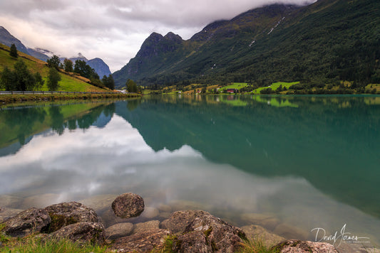 Riverscape, Lake Floen, Norway