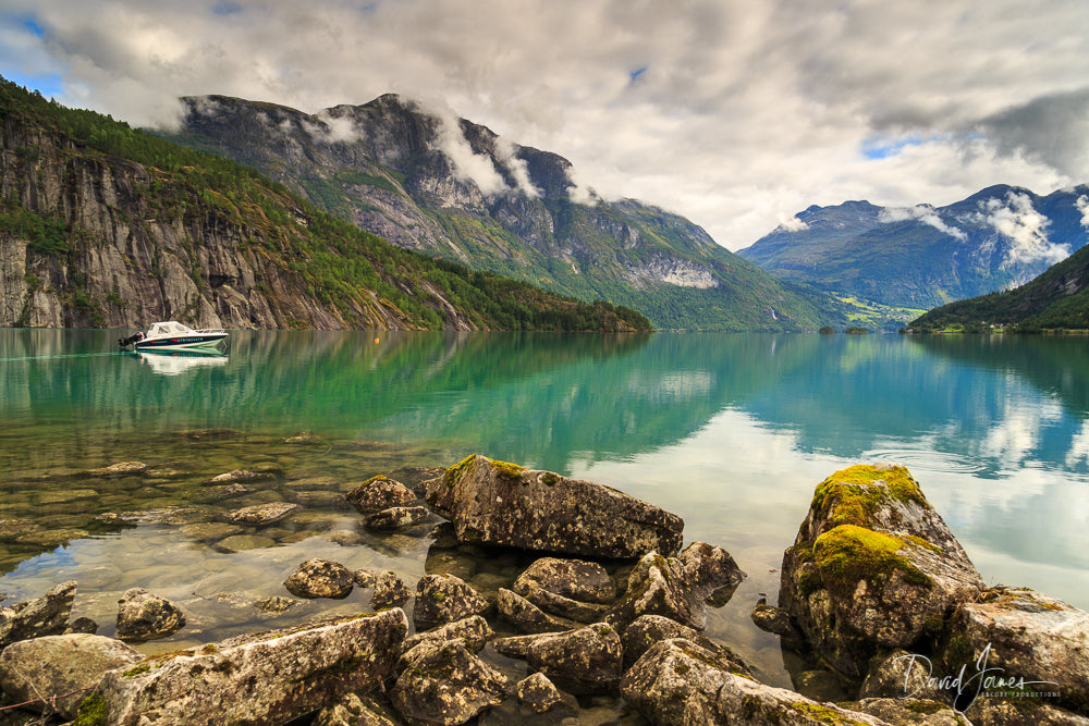 Riverscape, Strynevatnet Lake, Norway