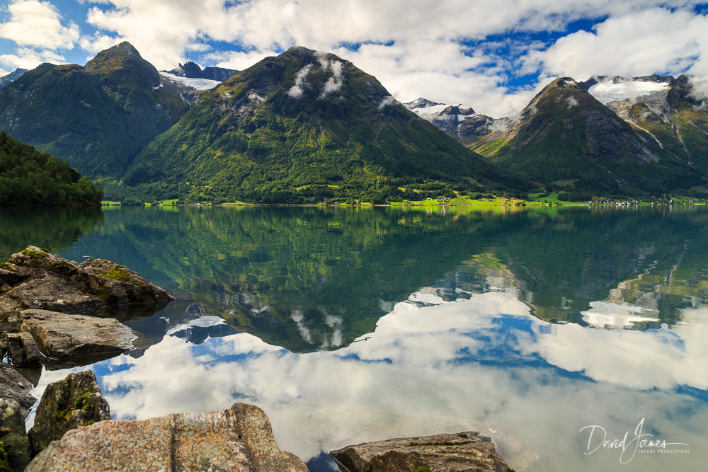 Riverscape, Strynevatnet Lake, Norway