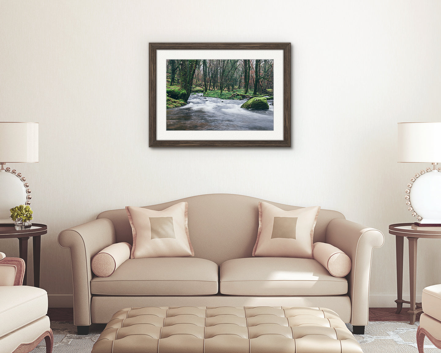 Serene woodland river photography River Meavy Dartmoor