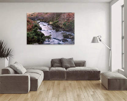Printable wall art photo of Dartmoor river landscape