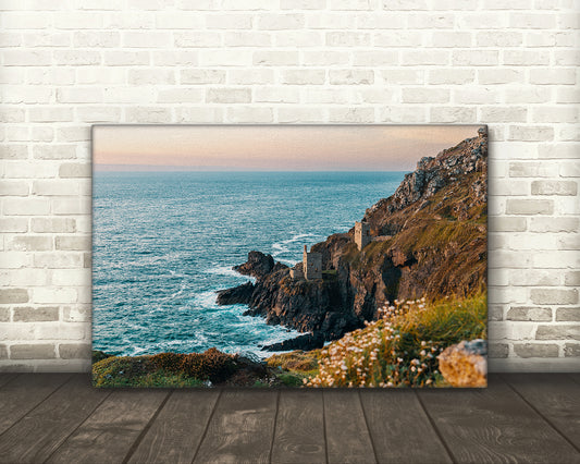 Crown Engines Botallack Cornwall cliffside ruins