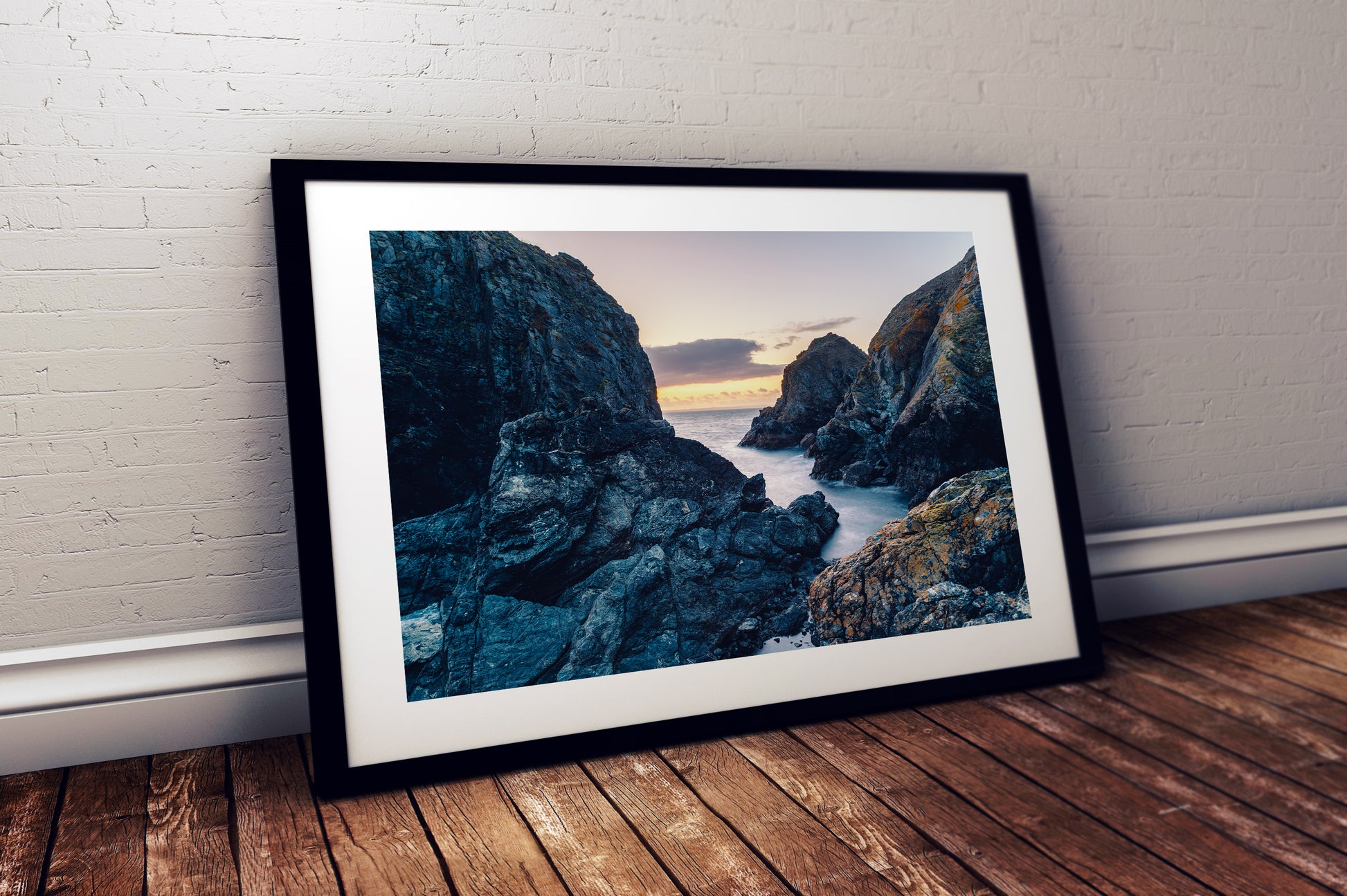 Cornwall rugged coastline digital download print