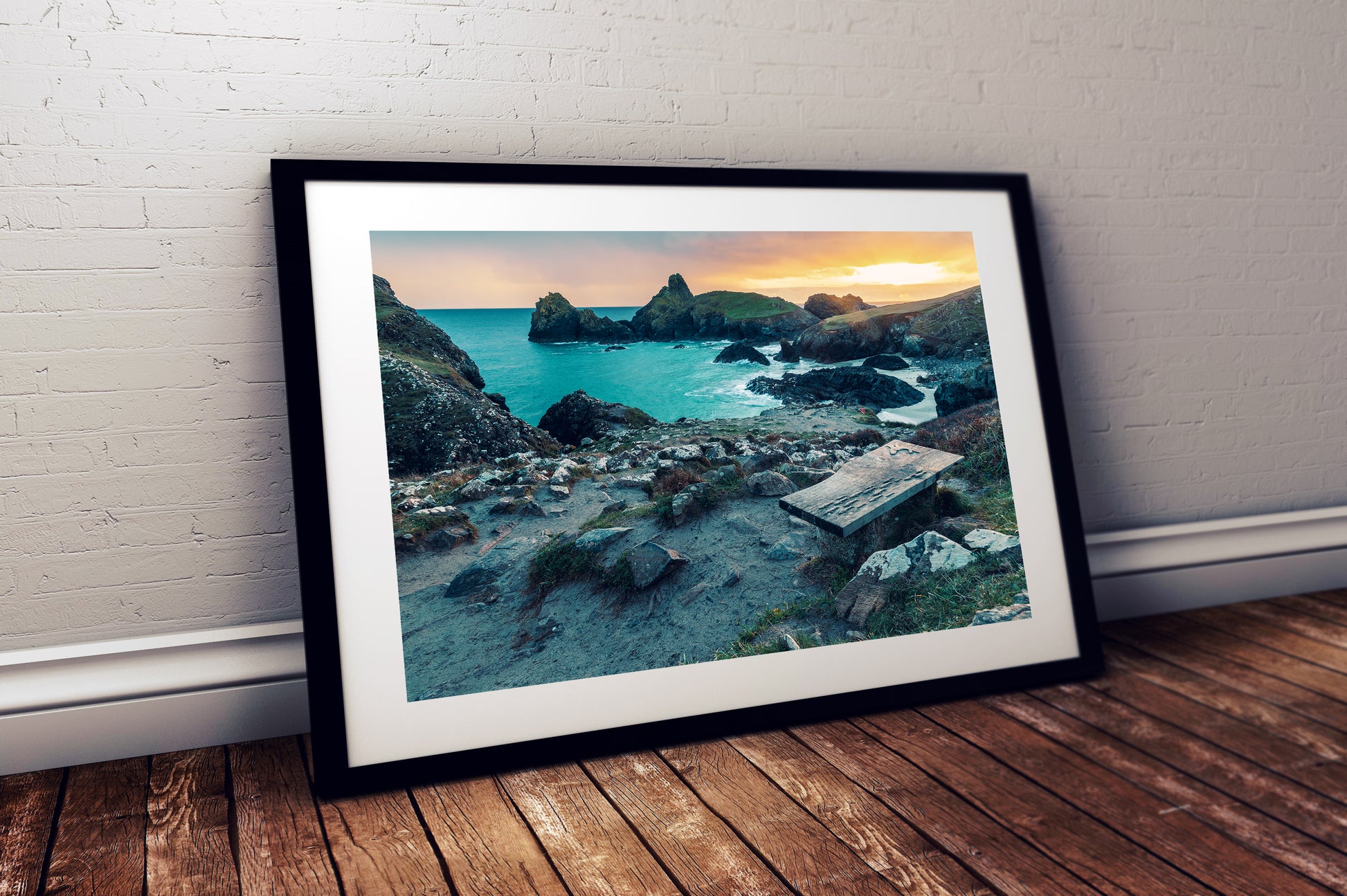 Cornwall sunset seascape digital download