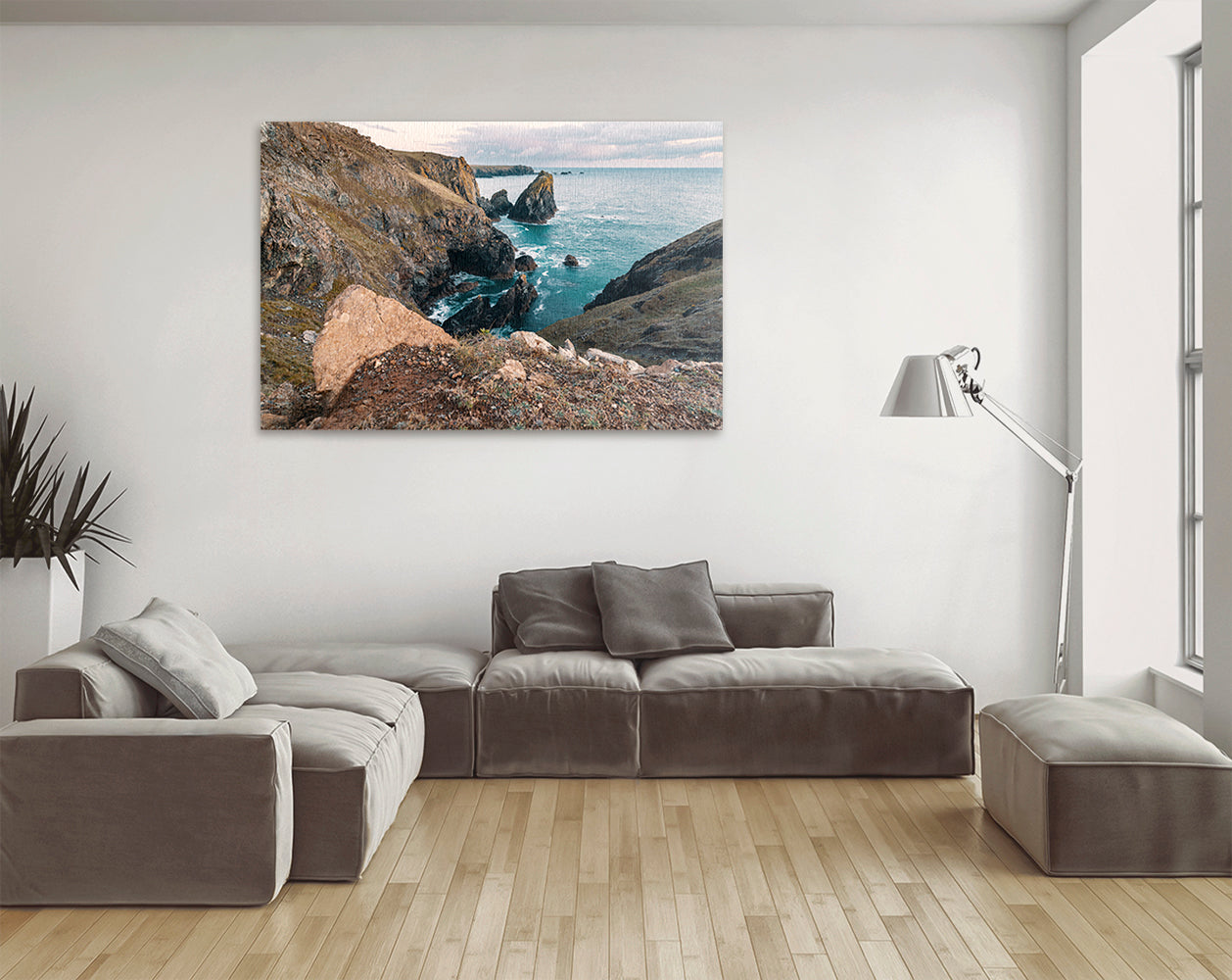 Dramatic coastal rocks at Kynance Cove photograph
