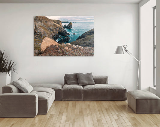 Dramatic coastal rocks at Kynance Cove photograph