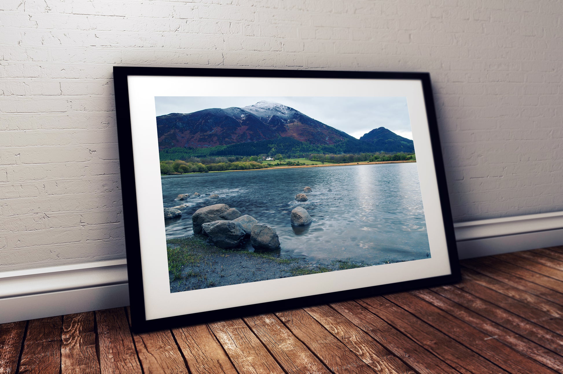 Tranquil waters Bassenthwaite Lake landscape