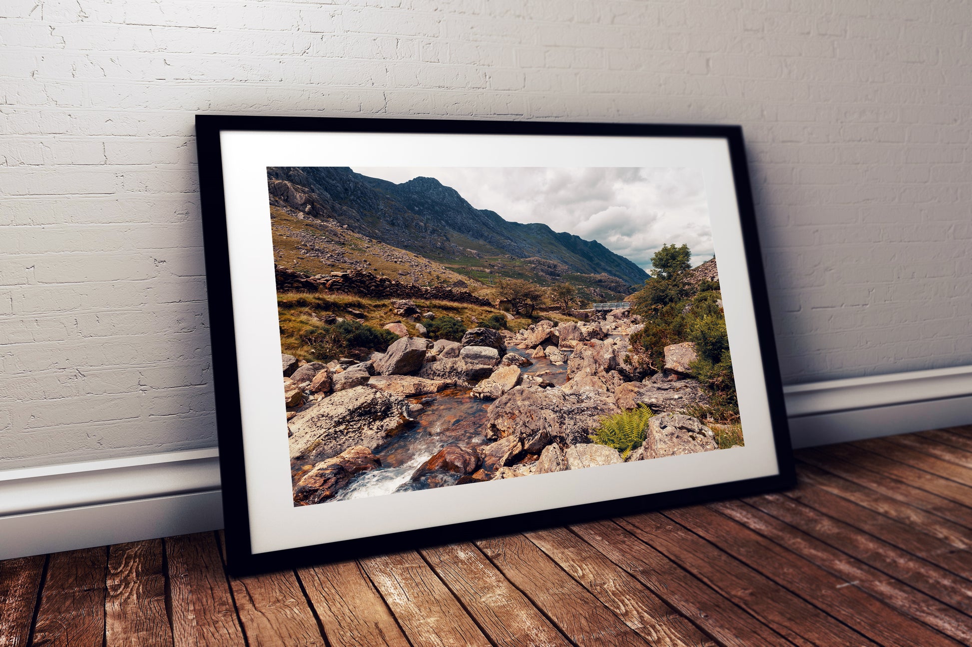 Rocky stream at Pen-y-Pass Wales