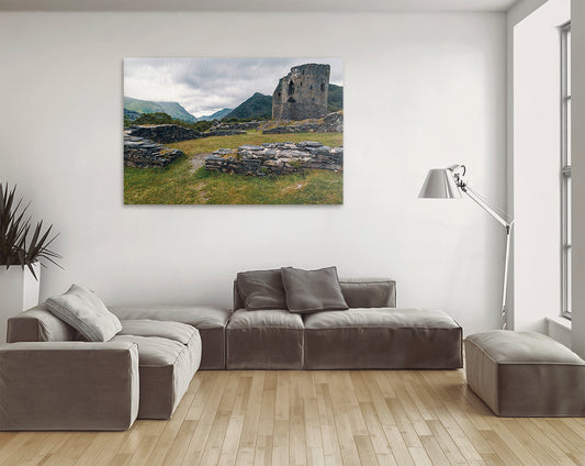 Medieval castle ruins Snowdonia National Park