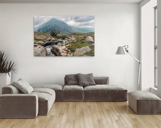 Tryfan mountain above Llyn Idwal Wales