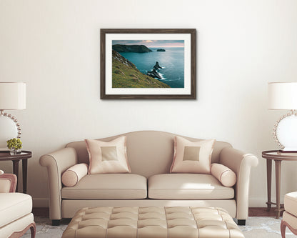 Dramatic Cornish coastline landscape photography