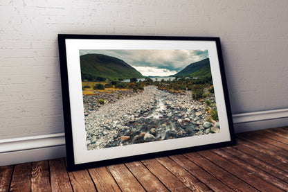 Dramatic fells and valley scenery Wasdale Cumbria