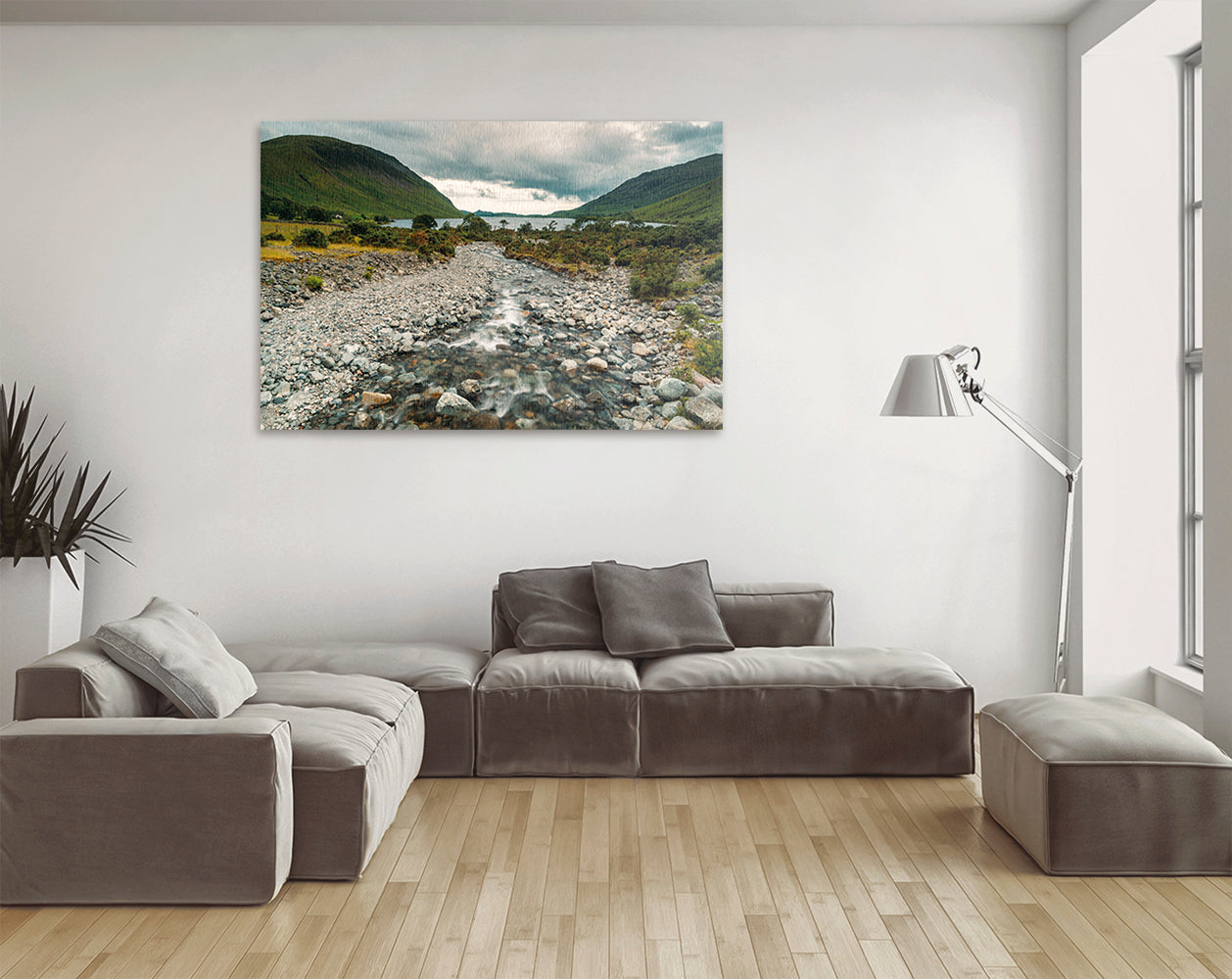 Rocky river flowing to Wast Water Lake District