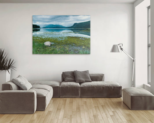 Calm waters and fells Derwentwater Cumbria