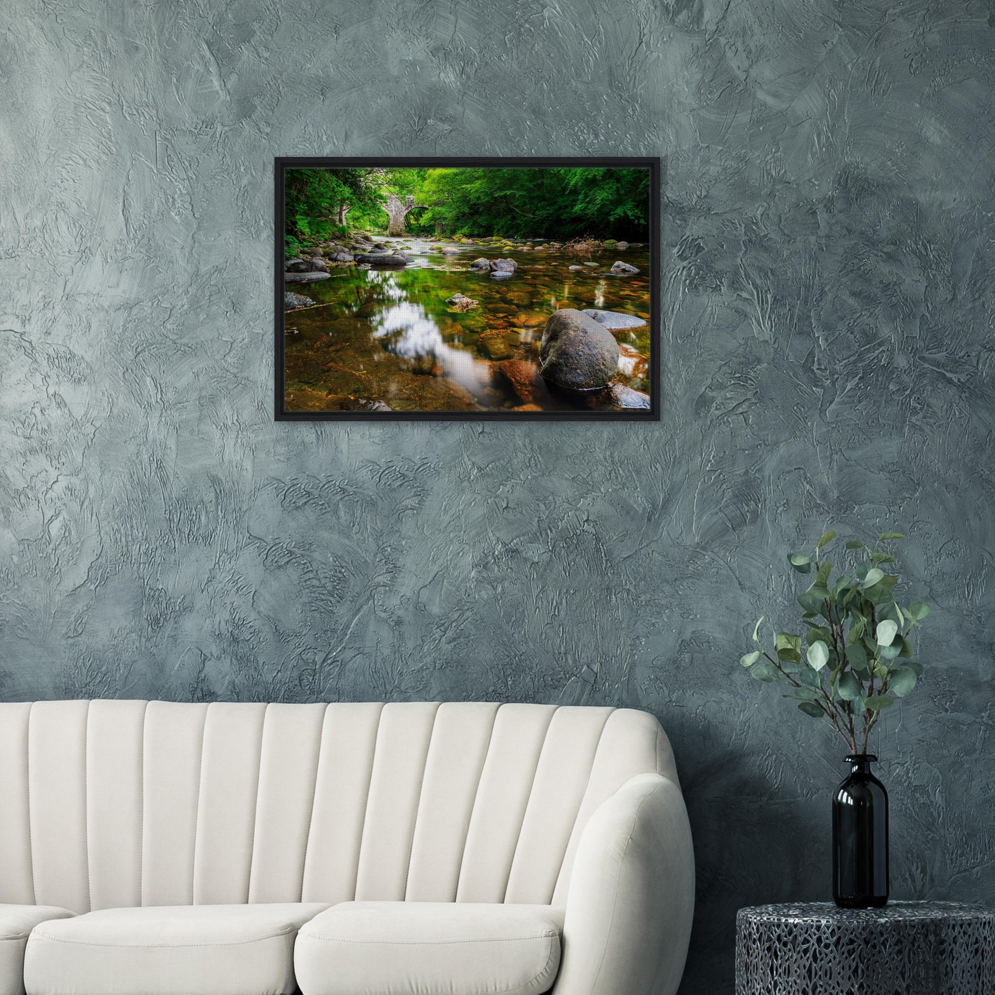 Dartmoor wall art featuring peaceful River Dart composition