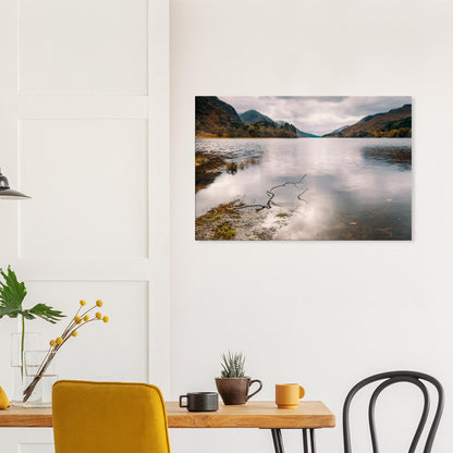 Atmospheric Scottish Highlands artwork of reflective Loch Shiel