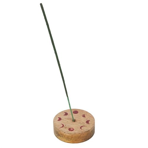 Forest Mushroom and crescent moon wild berry incense set with wooden lid holder