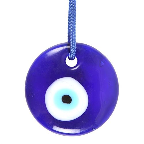 Glass All Seeing Eye Charm, a traditional talisman for spiritual protection and deflecting negativity.