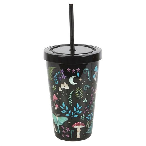 Magical forest-inspired tumbler with enchanting nature designs, perfect for nature lovers and fantasy enthusiasts.