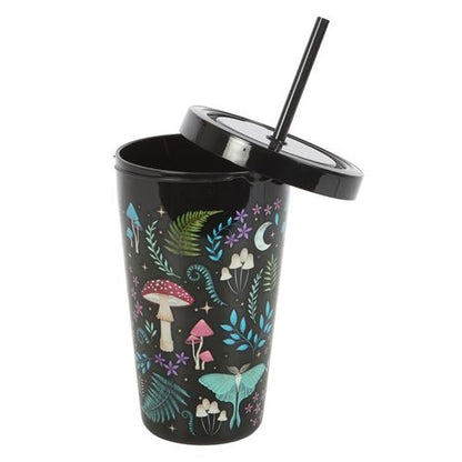 Magical forest-inspired tumbler with enchanting nature designs, perfect for nature lovers and fantasy enthusiasts.