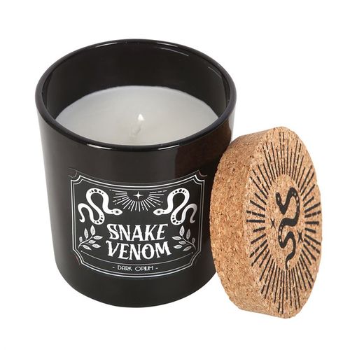 Snake Venom dark opium candle in mystical black jar