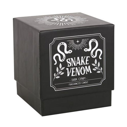 Snake Venom dark opium candle in mystical black jar