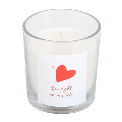 Strawberry scented candle for gifting, perfect for Valentine's or anniversaries