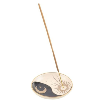 Celestial Yin and Yang incense holder dish for meditation and relaxation.